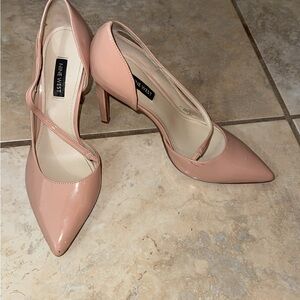 Nine West Nude Strappy Heels
